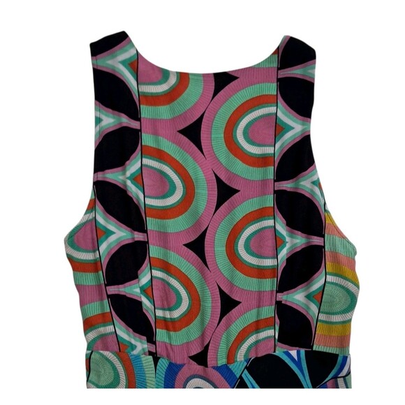 NWT Anthropologie Dress Womens 10 Kenzie Colorful‎ Asymmetric Retro Mod Dopamine - Picture 9 of 14